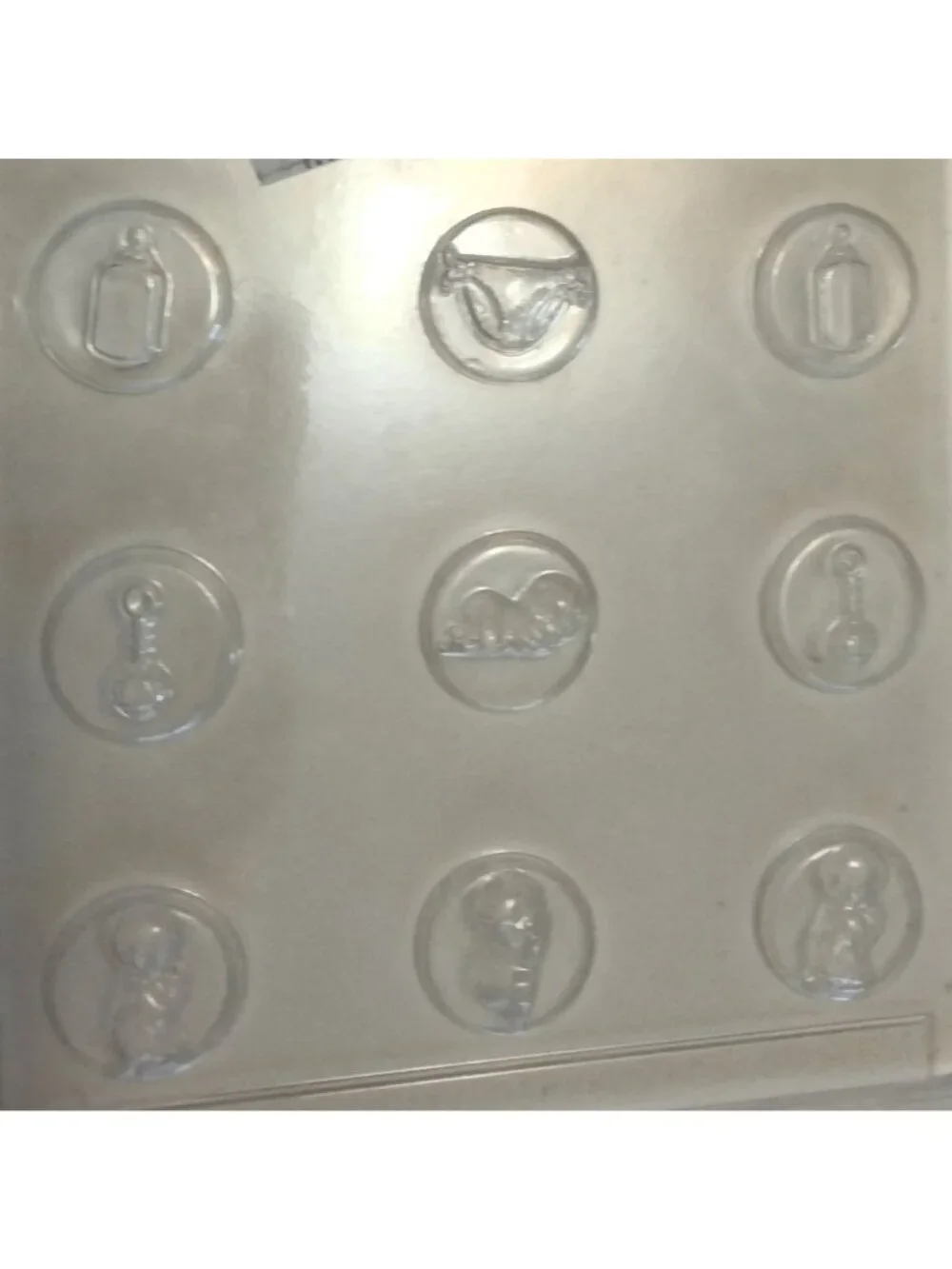 Life of the Party Baby Shower Candy Mold Chocolate Infant Bottle Rattle Diaper